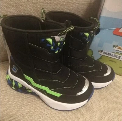 Boy's Skechers S Sport Zuko Winter Boots - Size 11 NEW Water Repallent  - Image 1 of 4