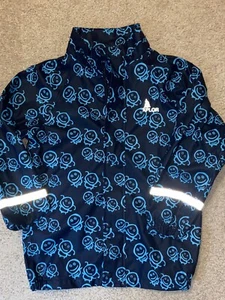 NWOT Boys Orline-pro Rain Jacket Waterproof Reflective Blue Size 7 122 No Hood - Picture 1 of 2