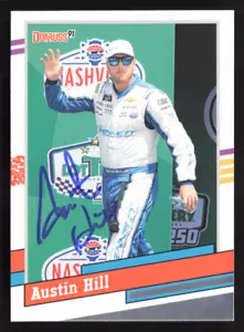 Tarjeta retro firmada por Austin Hill 2024 Donruss Racing # 103 - Imagen 1 de 2