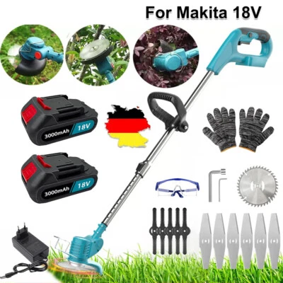 MARKENLOS Für Makita 18V Akku Rasentrimmer Freischneider Elektro Trimmer Motorsense Li-Ion