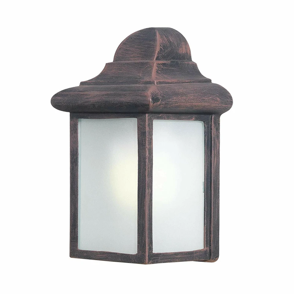 Aplique de pared exterior Woodbridge Lighting ahorro de energía 1 luz capa en polvo Foto 1 de 1