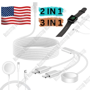 USB Magnetic Charger Type C Cable For Apple Watch iWatch SE 7 6 5 4 3 2 1 iPhone - Picture 1 of 11