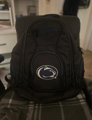MOJO Penn State Laptop Backpack (Black with Blue Trim) Cover
