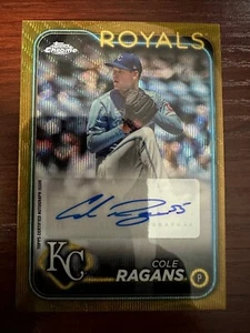 2024 Topps Chrome Update #AC-CRA Cole Ragans Gold Auto /50- Royals - Picture 1 of 1