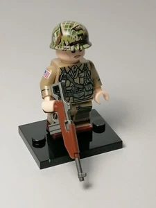 WW2 US soldier minifigure - Imagen 1 de 2