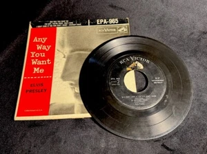 EX/EX Elvis Presley "Anyway You Want Me" RCA Victor EPA-965 1956 45 W Sleeve - Bild 1 von 7