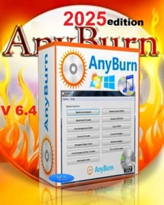 AnyBurn 2025 DVD CD & DVD Burning Software ~ Iso File / Writing on DVD ~ V 6.4 - Picture 1 of 9