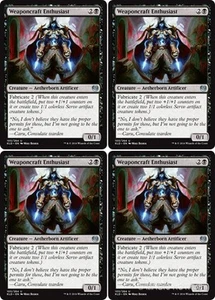 MTG - 4x WEAPONCRAFT ENTHUSIAST - Kaladesh (U) - Picture 1 of 1