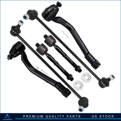 Fit For 2011-2012 Hyundai Sonata 6Pcs Front Sway Bar End Link Tie Rod End Link - Image 1 of 4
