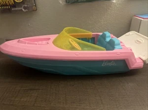 Mattel Barbie Doll Speedboat ONLY Playset Boat Beach Lake Swim Boat Toy - Picture 1 of 23