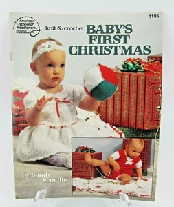 Stricken & Häkeln BABYS ERSTE WEIHNACHTEN 9-18 Monate Book 1195 Festtagskleid Outfits - Bild 1 von 3