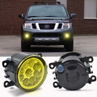 Fit for 2005-2012 Nissan Pathfinder Pair Bumper Fog Lights Golden Yellow Bulbs