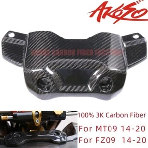 Real Carbon Fiber For Yamaha MT09 FZ09 2014-2020 Front Gas Tank Cover Protector - Picture 1 of 10