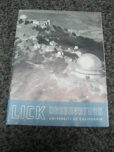 Lick Observatory University of California 1956 thirteenth edition - Picture 1 of 3