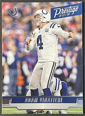 2019 Panini Prestige Adam Vinatieri - Indianapolis Colts #94 base - Image 1 of 2