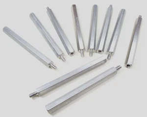 x10 6-32"" x 2-1/2"" x 1/4"" HEXADECIMAL HOMBRE MUJER ACERO INOXIDABLE SOPORTE ESPACIADOR DE EE. UU. - Imagen 1 de 12