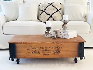 Mesita Baja Aparador Meubles Mesa de Salón Sofá Madera Maciza Vintage Shabby - Imagen 1 de 7