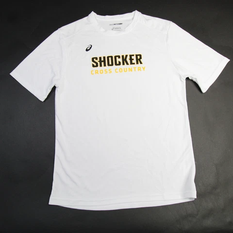 Wichita State Shockers Asics Short Sleeve Shirt Men's White Used Cover