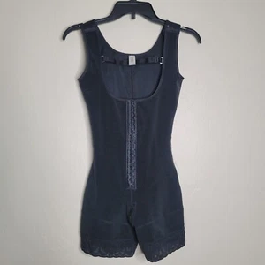 SHAPERX Women Size S Black Zipper Open Bust Bodysuit Shapewear NWOT - Picture 1 of 6