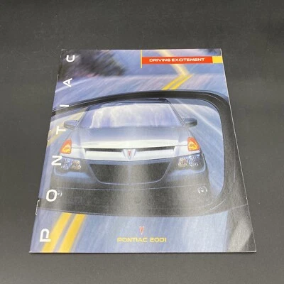 Folheto de vendas Pontiac 2001 - Aztek Bonneville Grand Prix Am Firebird TransAm - Imagem 1 de 4