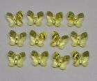 12pc Swarovski Crystal Jonquil 6mm Butterfly 5754 Beads; CLEARANCE; Lt Yellow