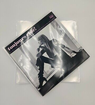 100 X 12  PLASTIC POLYTHENE RECORD OUTER SLEEVES COVERS 250 GAUGE • 14.54£