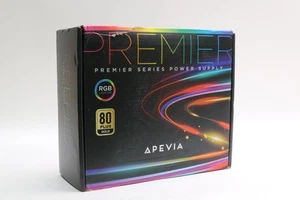 Apevia ATX-PM1000W Gold 80 Plus Gold, RGB Open Box - Afbeelding 1 van 2
