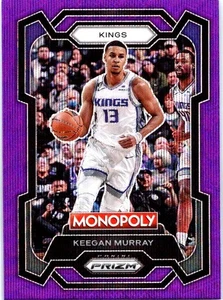 2023-24 Panini Prizm Monopoly #78 Keegan Murray Purple Wave Sacramento Kings - Picture 1 of 2