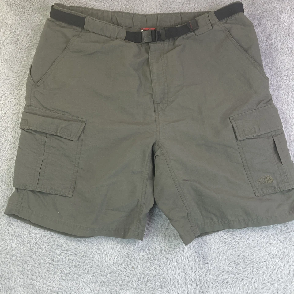 Pantalones Cortos de Senderismo The North Face Para Hombre Talla XL Olive Adventure Cargos Cinturón Usados en Excelente Condición Foto 1 de 4