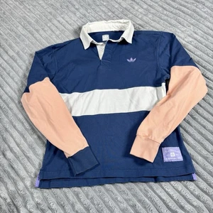 Camisa Polo Adidas Originales X Nora Talla XSpequeña Azul Rosa Skateboarding Retro - Imagen 1 de 13