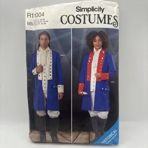 Simplicity R11004 HAMILTON Historic Jacket Costume Sz 44-52 Sewing Pattern S9252 - Picture 1 of 3