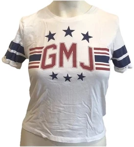 Volcom X Georgia May Jagger Women’s Size S White Star T-Shirt Cropped Top - Picture 1 of 6