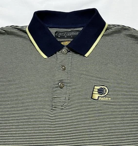 Vintage Indiana Pacers Reebok Golf Polo Shirt Logo Men’s Large NBA Basketball - Afbeelding 1 van 10