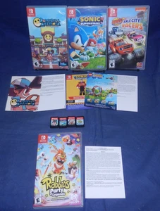 Switch; Dodgeball Academia, Sonic Superstars, Blaze & Monster Machines, Rabbids - Picture 1 of 5