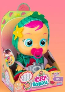 Muñeca interactiva perfumada Bebes Llorones Cry Babies Mel Watermelon Fruitti nueva - Imagen 1 de 4