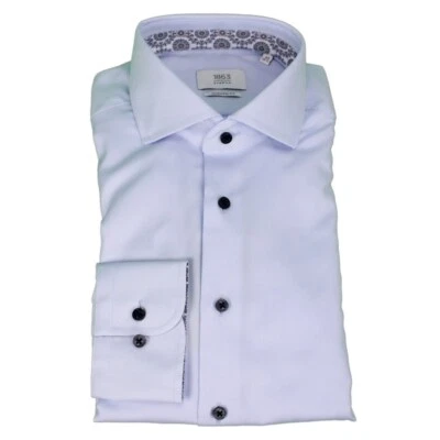 Eterna Hombre Camisa Estilo de Negocios Manga Larga Modern Fit Azul 2121 X69V 14 - Imagen 1 de 3