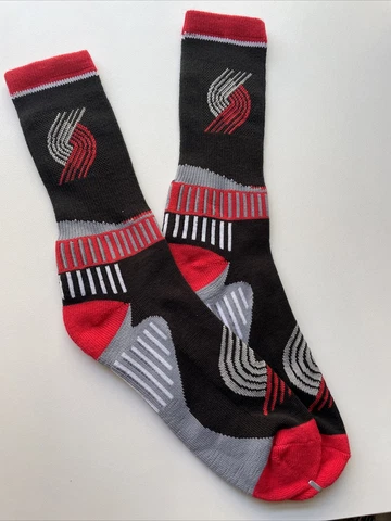 Portland Trail Blazers NBA Crew Socks Size Men Adult Large Cover