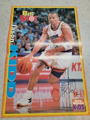 Спортивный иллюстрированный детский плакат Jason Kidd 2002 Phoenix Suns как новый - Изображение 1 из 2