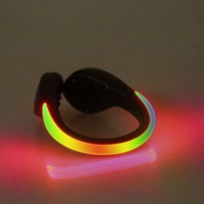 (1 PAIR) LED SHOE Light glow CLIPS for night safety leg running walking jogging  - Image 1 of 4