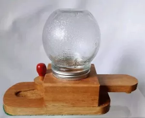 Vintage Wooden Candy Dispenser with Kilner Jar RARE UNIQE - Picture 1 of 8