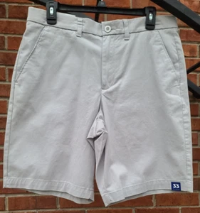4 Taschen Herren Apt. 9 Premier Flex Comfort Waist Shorts Grau Größe 33 Neu mit Etikett Stretch - Bild 1 von 3