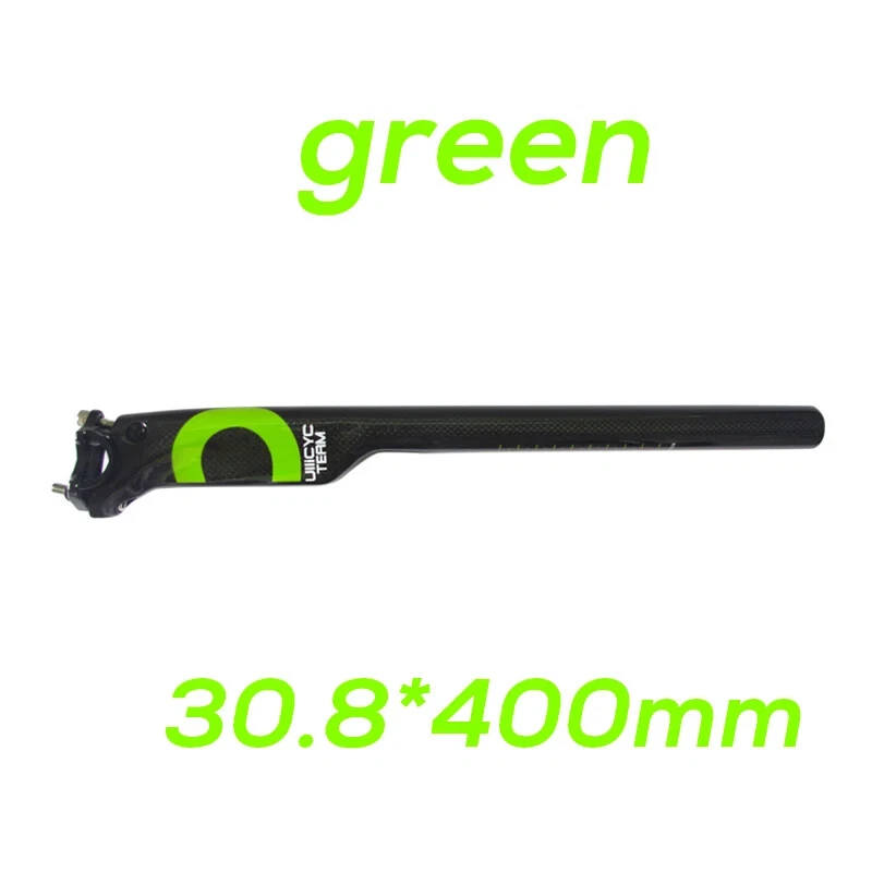 Full Carbon Mountain Road Bicycle Seatpost Bike Parts 27.2/30.8/31.6*350mm/400mm - Image 1 of 4