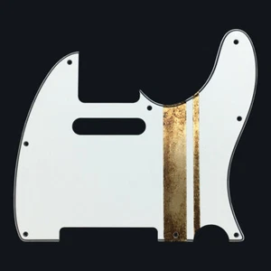 FRANCHIN Mars pickguard Metallic Leaf Stripe Relic Aged T-type *MADE TO ORDER - Imagen 1 de 9