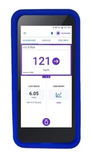 Nueva funda protectora azul gel suave de silicona para dispositivo receptor Omnipod 5 - Imagen 1 de 4