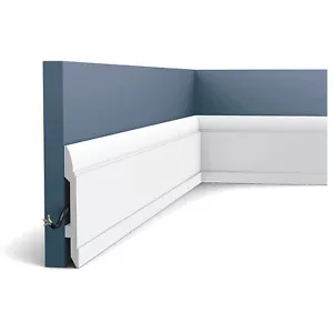Orac Decor SX104 LUXXUS Sockelleiste Profilleiste Kabelschutz Boden-Leiste | 2 m - Bild 1 von 1