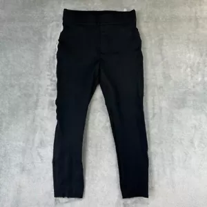 Spanx Pants Womens Medium Black Skinny in Ponte Pants Back Seam Slit Leggings - Picture 1 of 12