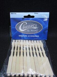 Dollhouse Miniature Spindles Stair Balusters 1:12 Scale 2 1/2" Tall posts