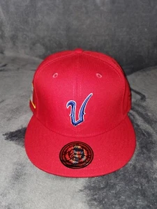 VERACRUZ MEXICO NEGRO LEAGUE NLB RINGS CROWN RED FITTED HAT SZ 7 3/8 MENS NEW - Picture 1 of 9