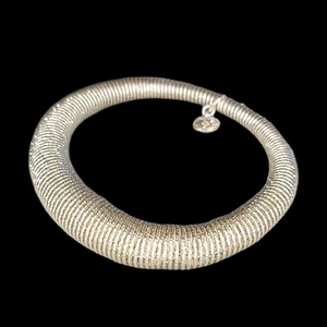 SILPADA B3208 ~ Brio Stretch 925 Sterling Silver Diamond Cut Bracelet 7"-7.5" - Picture 1 of 10
