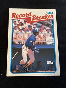 1989 Topps Baseball 1988 Record Breaker George Bell #1 Blue Jays